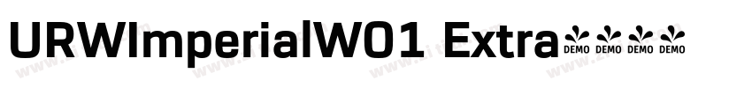 URWImperialW01 Extra字体转换
